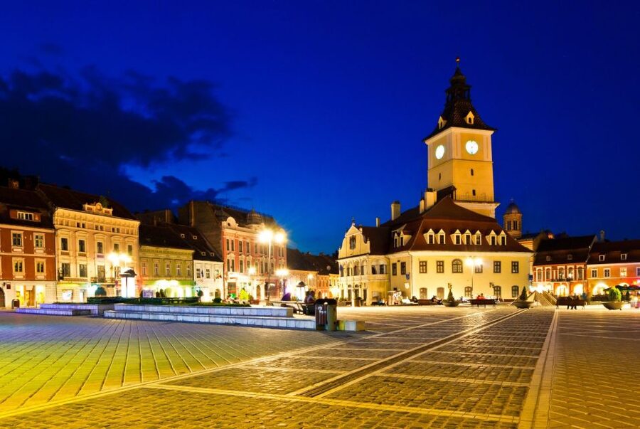 Brasov: Candlelight Tour of Medieval Architecture - The Black Church after dark