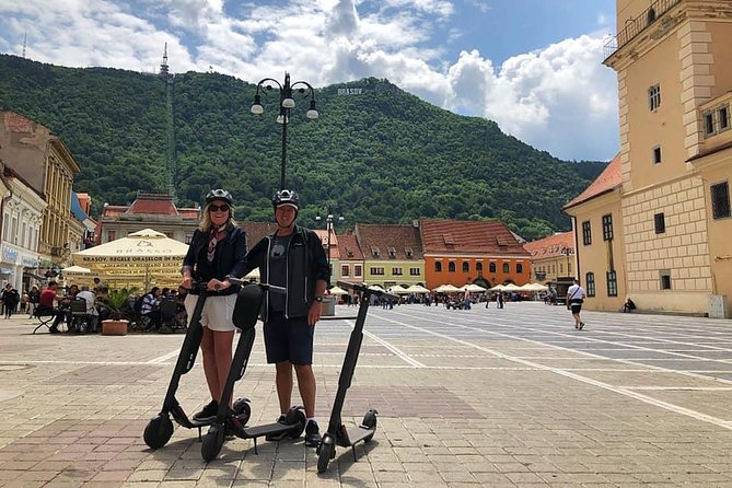 Brasov Old Town Guided Tour With Electric Scooters - Șchei district and the one-hour historic center