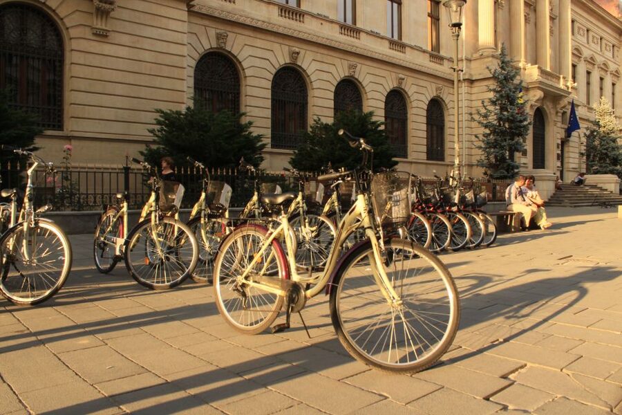 Bucharest Bike Rentals - Presidential Palace and the citys grand architecture