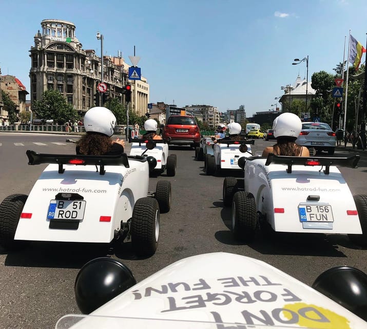 Bucharest: City Tour by a Mini Hot Rod - From Floreasca Toward Central Bucharest