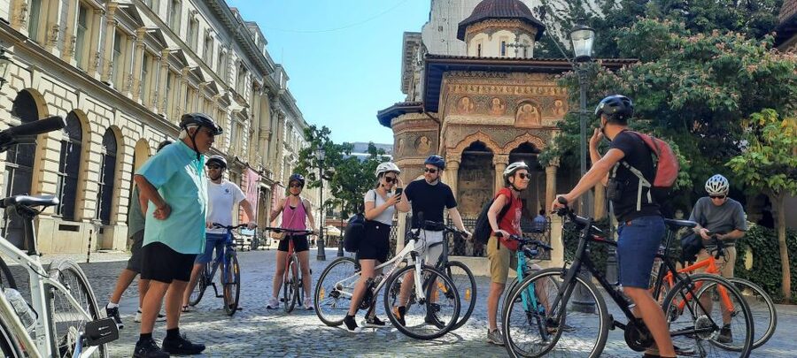Bucharest Sightseeing Tour - Exploring Old Town on two wheels and on foot