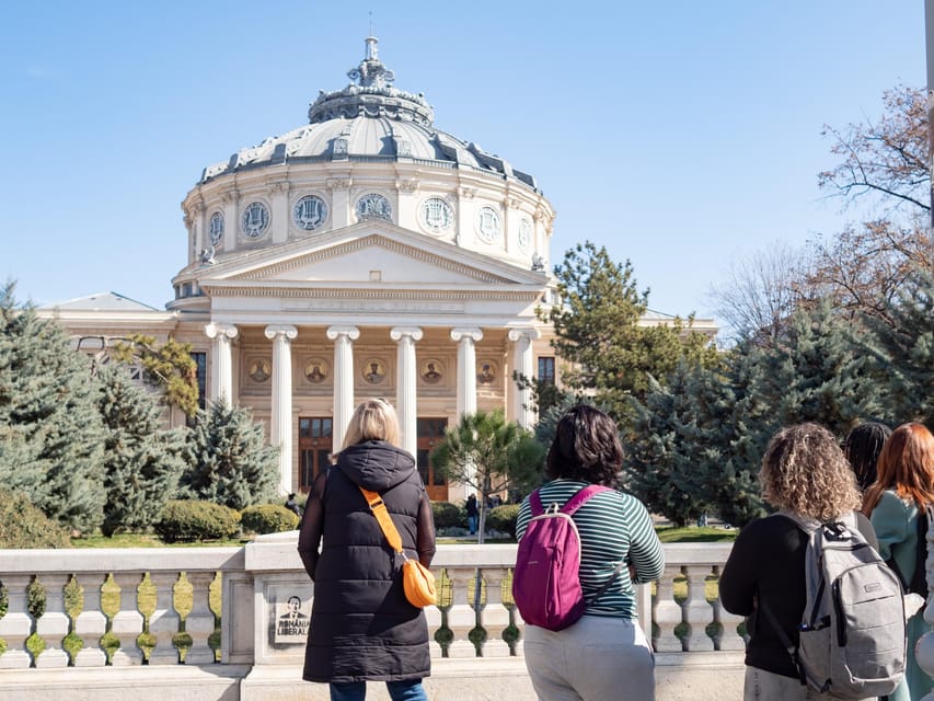 Bucharest: Small Group History, Art & Secrets Tour - Starting beneath the Athenaeum columns