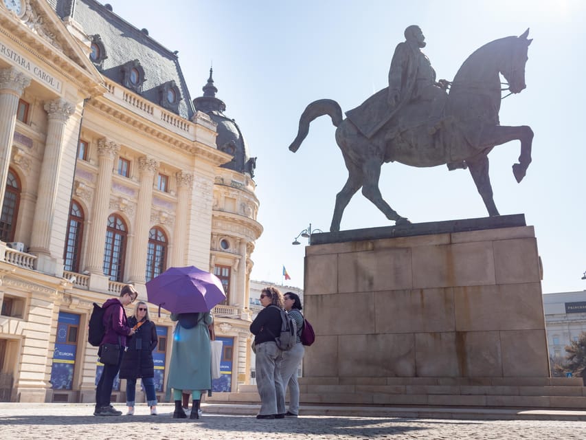 Bucharest: Small Group History, Art & Secrets Tour - Passages, umbrellas, and theater life