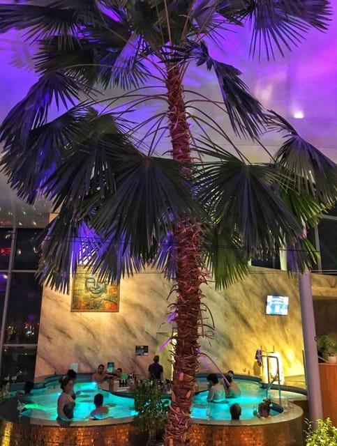 Bucharest: Therme Spa Night Experience with Transfer - From central Bucharest to a tropical night