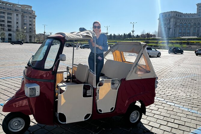 Bucharest Tuk Tuk City Tour - Parliament and Bucharest’s oversized scale