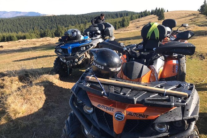 Day trip on Quad ATV - Transylvanian outdoor adventure - Riding through forests, rivers, and working countryside