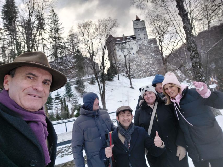 From Brasov 3 castles : Peles , Bran , Cantacuzino - Leaving Brasov in a Mercedes van