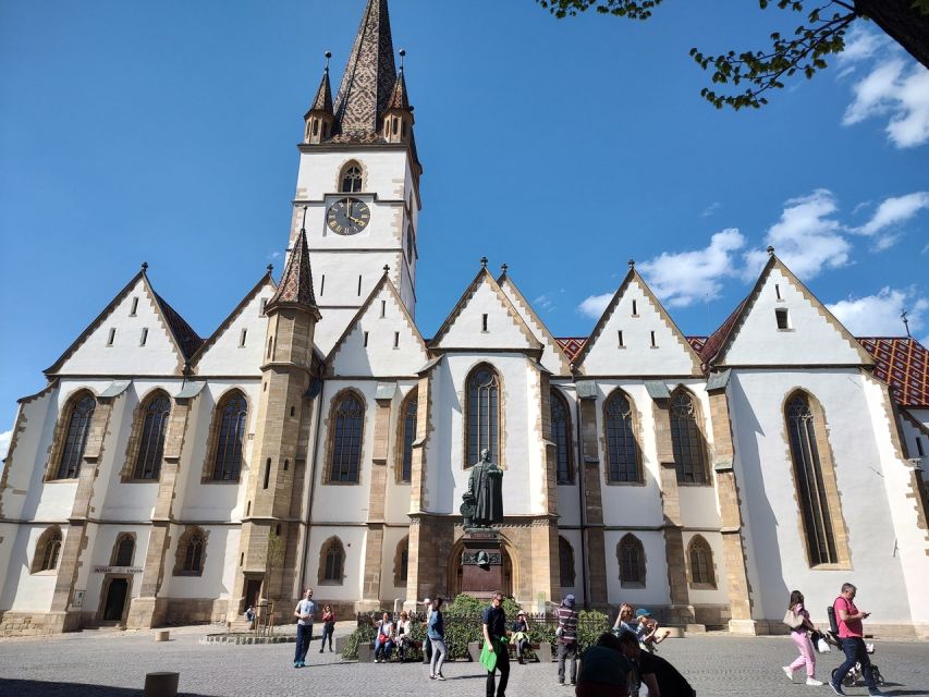From Brasov: Guided Sighisoara and Sibiu Private Day Trip - Sibiu’s squares, towers, and old-town details