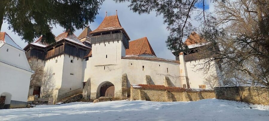 From Brasov: Sighisoara, Viscri, and Rupea Unesco Day Trip - Viscri, the white church, and a taste of palinca