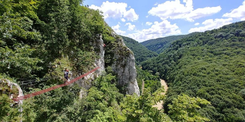 From Cluj: Gorges of Crisul Repede River - Exploring Peştera Podireului II and the limestone cliffs