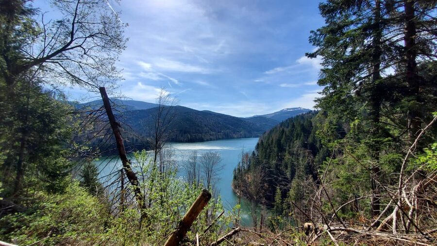 From Cluj: Mountain Bike around Lake Dragan - The 200-meter climb and Marcel’s support