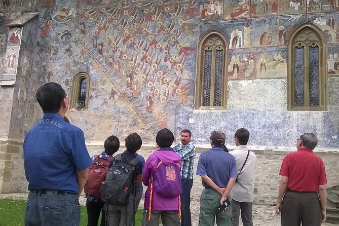 Half Day Tour to Bucovina Painted Monasteries - Humor Monastery and its red-brown frescoes