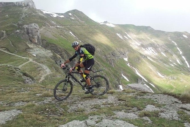 Mountain Bike Day Tour around Brasov - Riding down from Postavaru Mountain