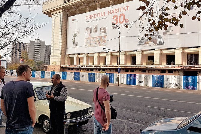 Private -RedPatrol Tour of Bucharest with a Romanian Vintage Car - The Socialist Academy and the scale of state power