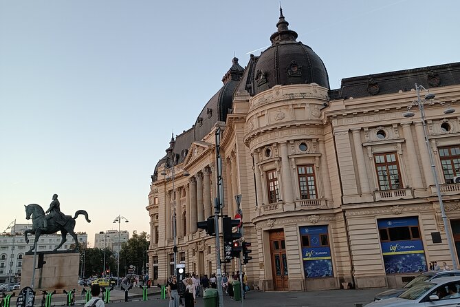 Walking Tour- Delightful Bucharest (Highlights, Stories, Sights) - Palace of Telephones, a building with a twisted story